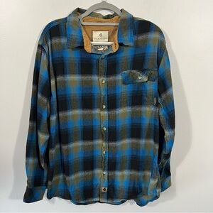 Legendary Whitetails Blue and Black Plaid Shirt